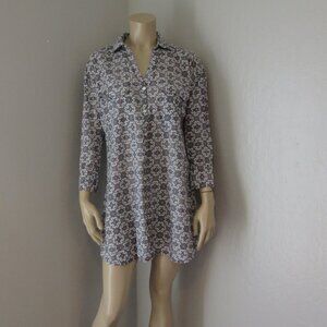 Roller Rabbit Multicolor Long Sleeve Shirt Dress Size XS